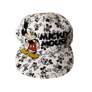 Mickey Mouse Disney Parks All Over Embroidered Snapback Adjustable Baseball Hat